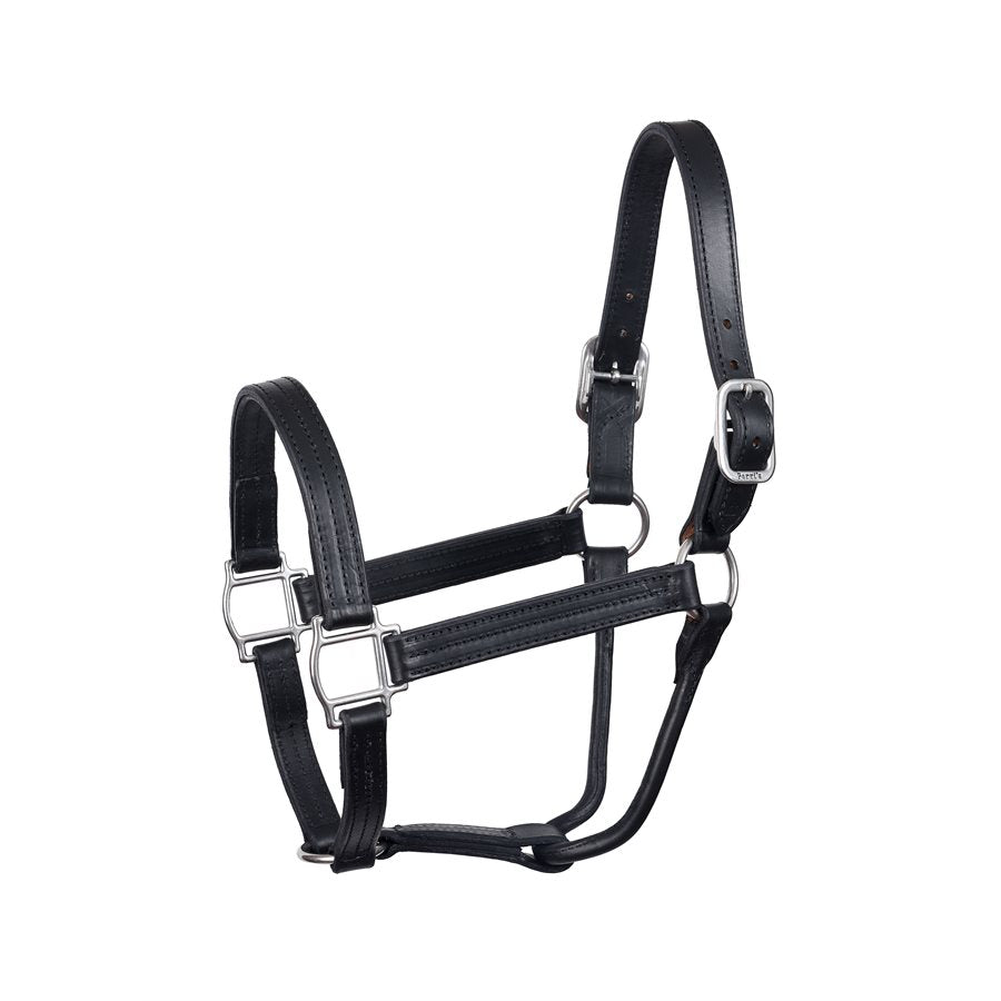 HEAVYWEIGHT BLACK HORSE TRACK HALTER W / NO SNAP WSP