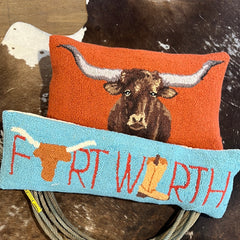 Does Fort Worth Cross Your Mind Hook Pillow