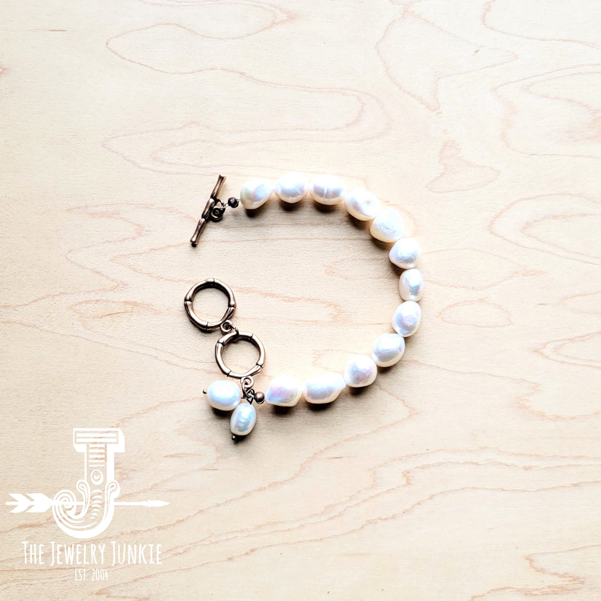 JJ Genuine Freshwater Potato Pearl Bracelet Collection 809f
