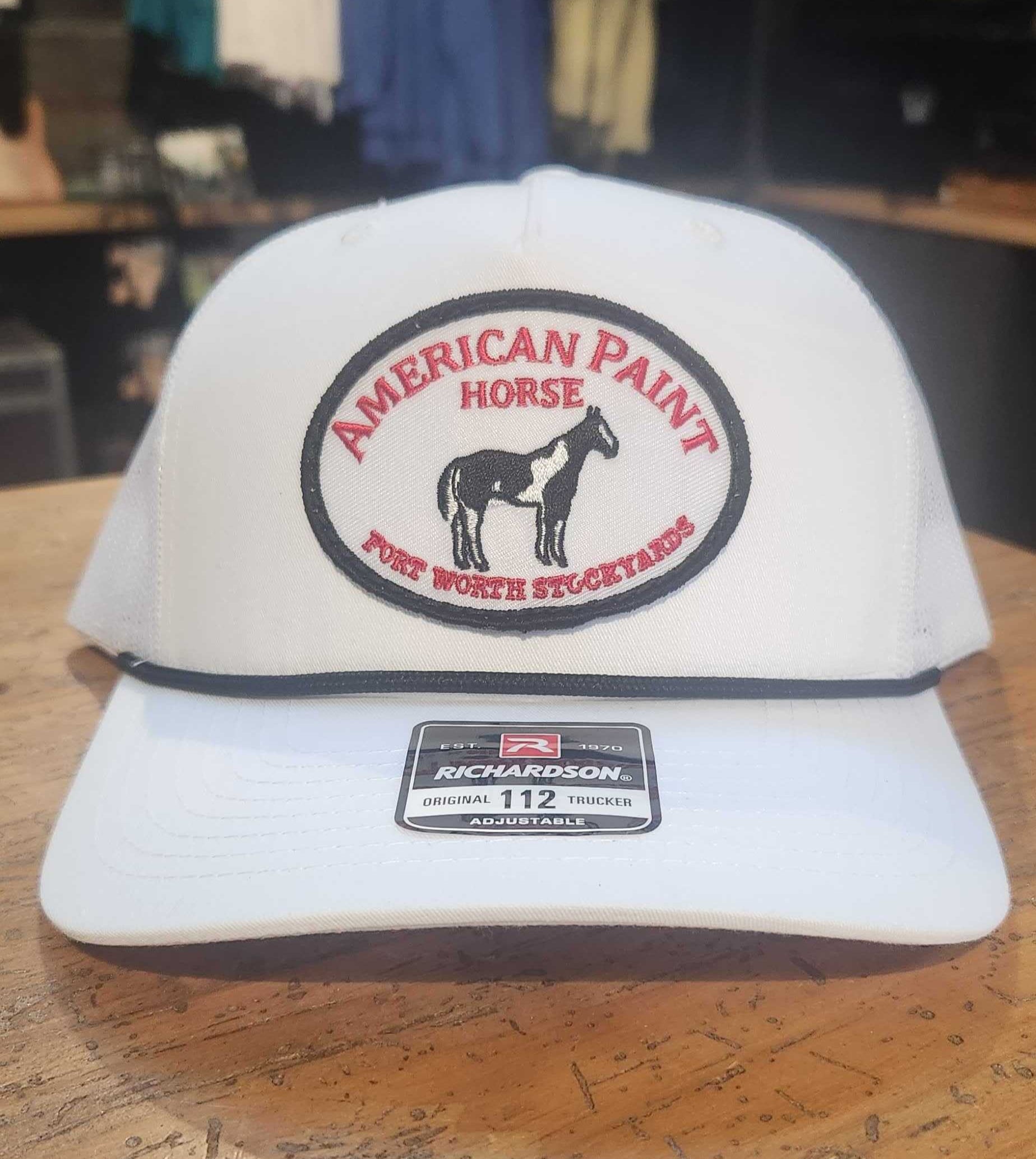 American Paint Horse Cap - White