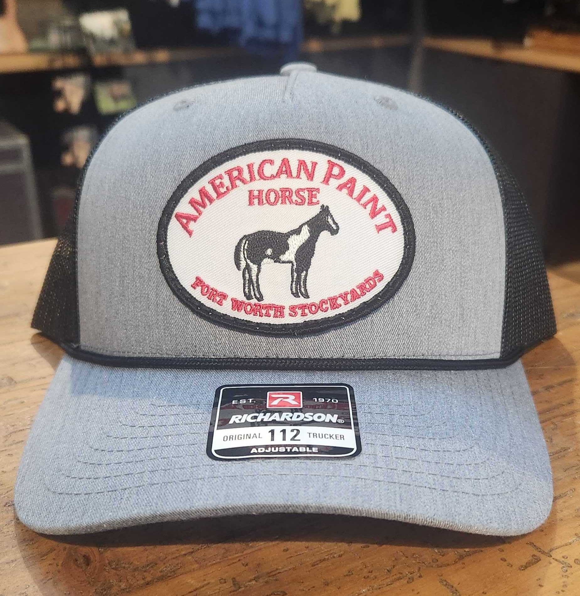 American Paint Horse Cap - Grey