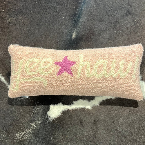 Pink YeeHaw Hook Pillow
