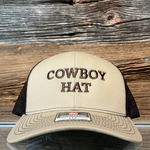 Cowgirl Hat Cap - Black/ White