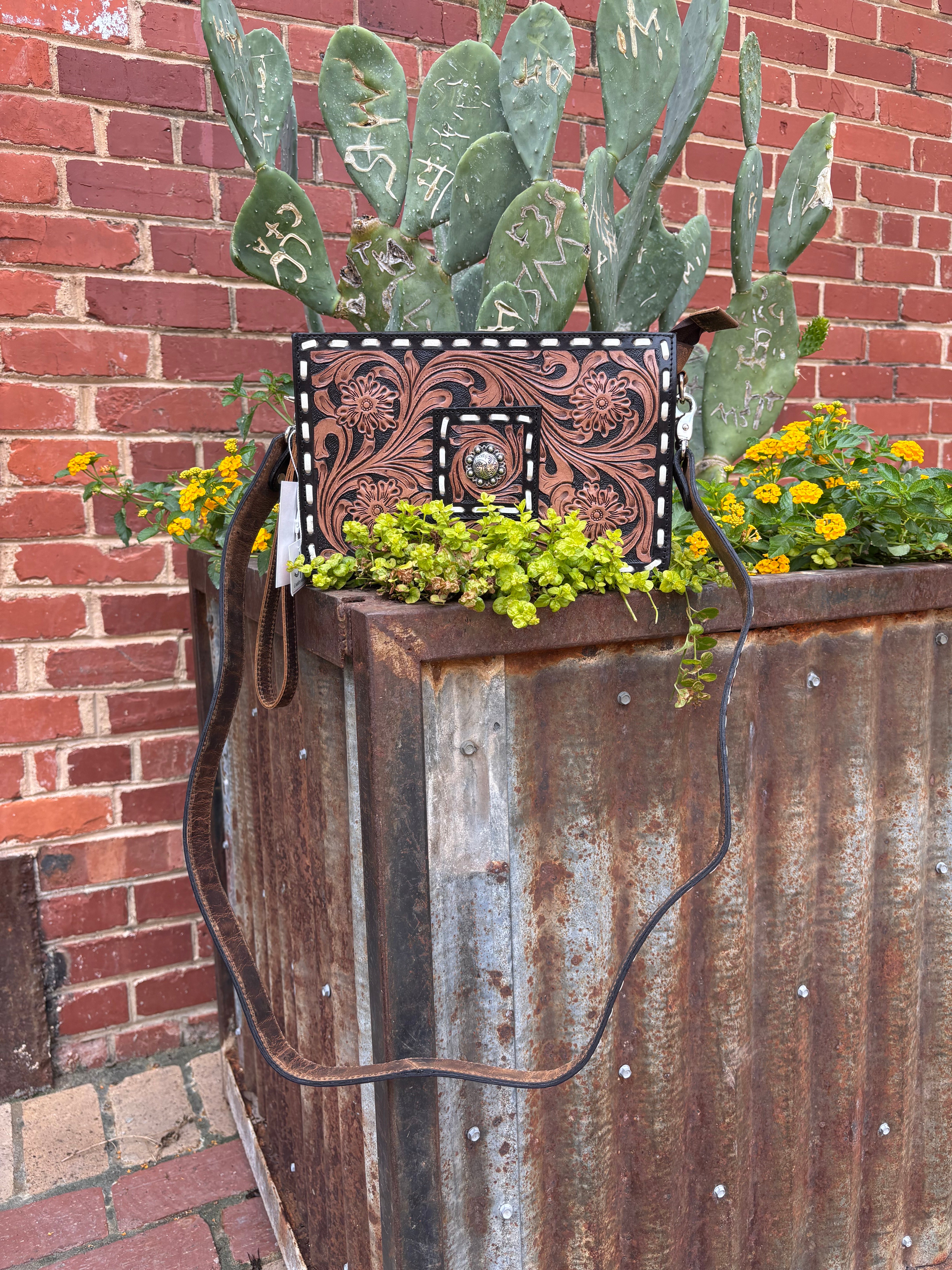 CSC Legacy Tooled Leather Purse