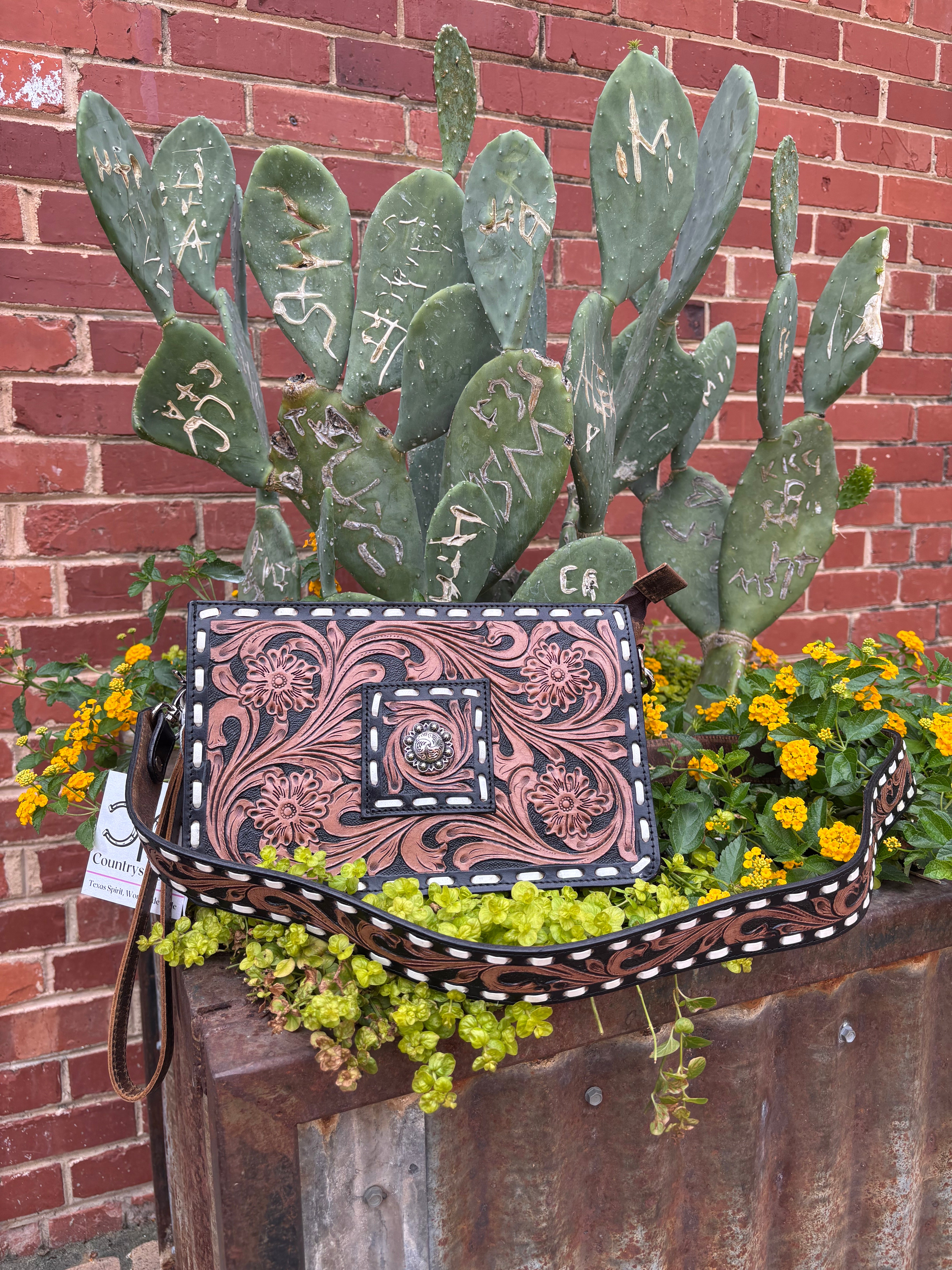 CSC Legacy Tooled Leather Purse