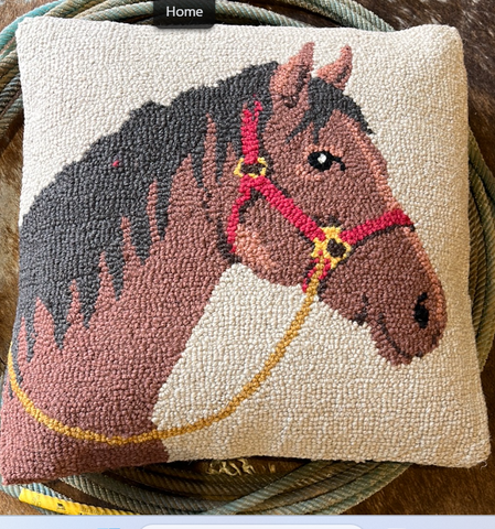Deep in the Heart Embroidered Pillow
