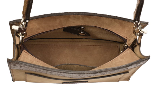 Perri's Leather Buckle Purse - Brown