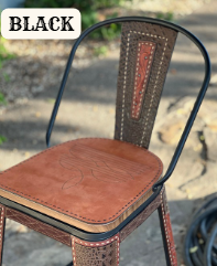 AS Swivel Metal Bar Stools w/ Tall Back