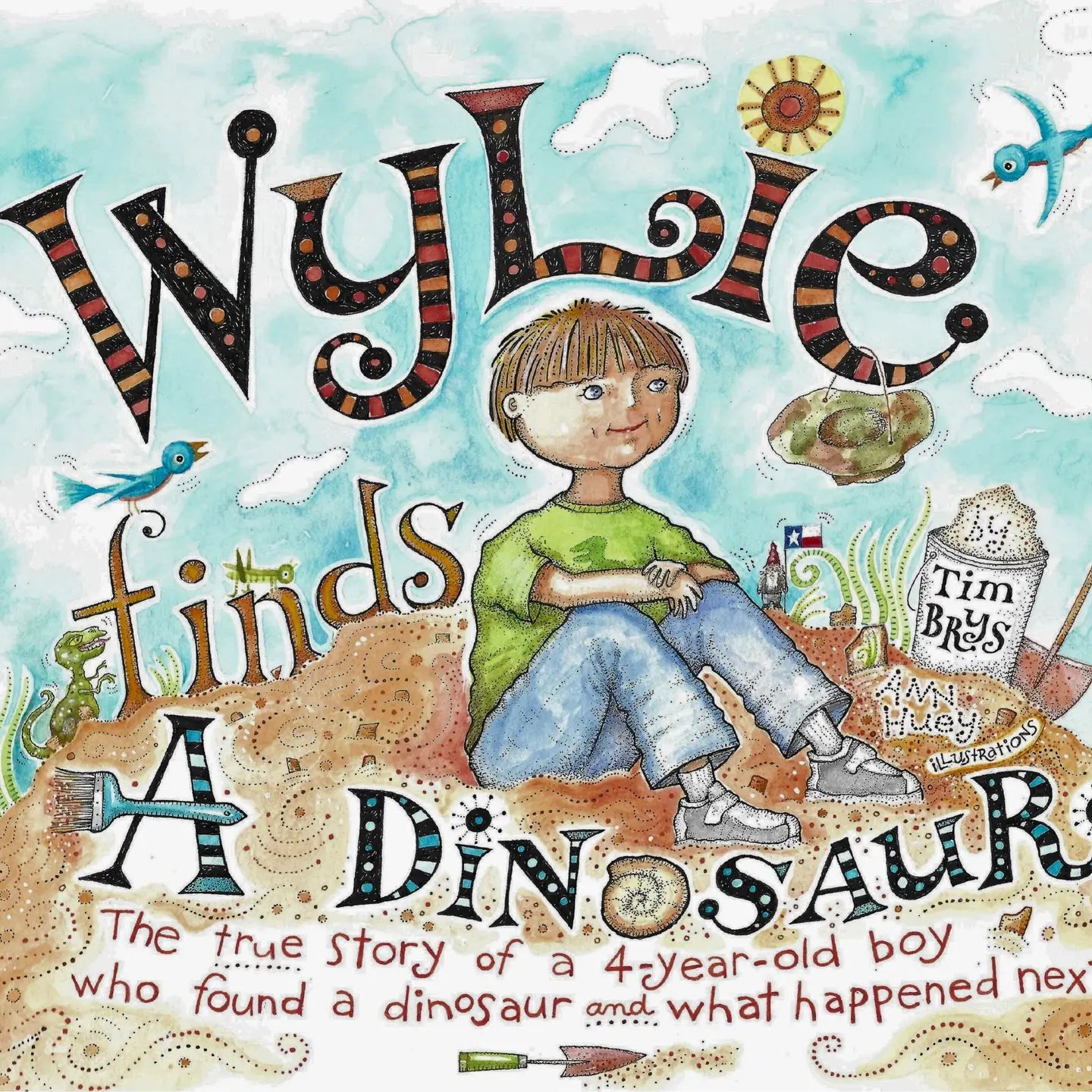 Wylie finds A Dinosaur