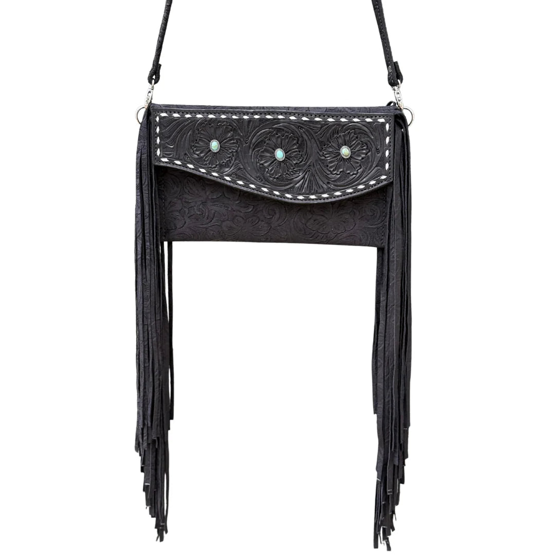 AS - Fringe Clutch - Black