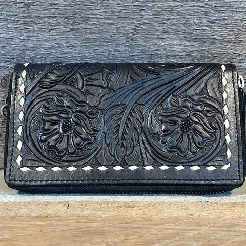 Tooled Leather Jewelry Case