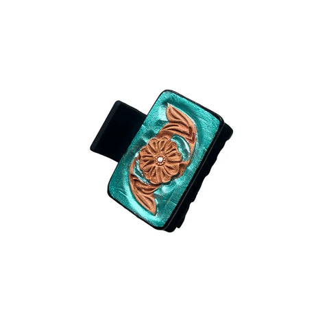 AS - Turquoise Gator Drawstring Bag