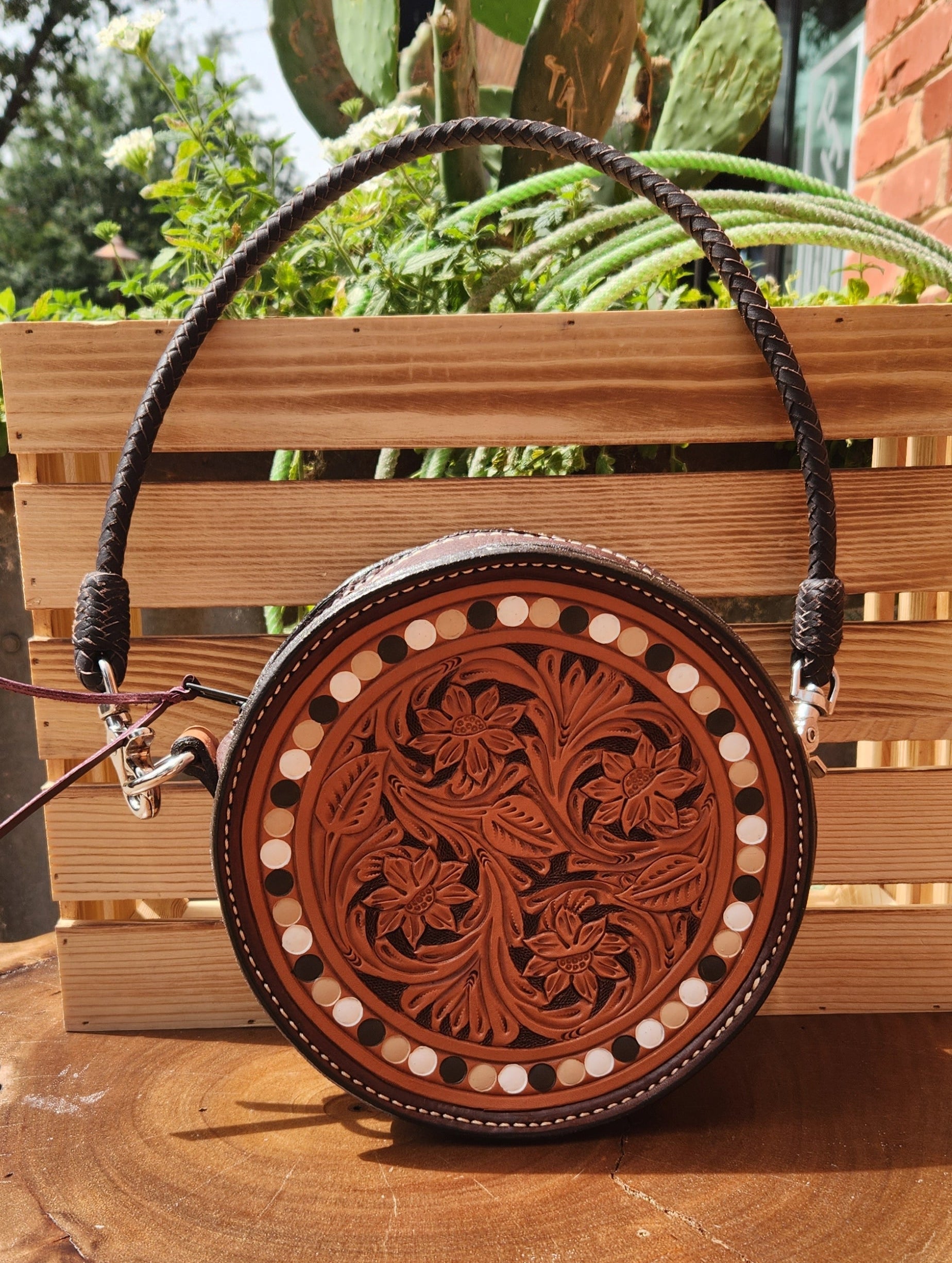 Chocolate Ombre Rope Can Alamo Saddlery Hand Bag