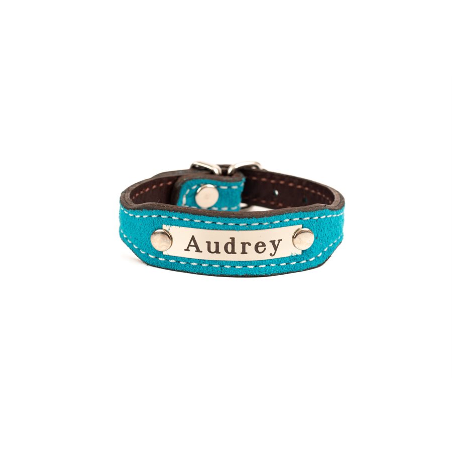Perri's Leather Suede Bracelet with Plate