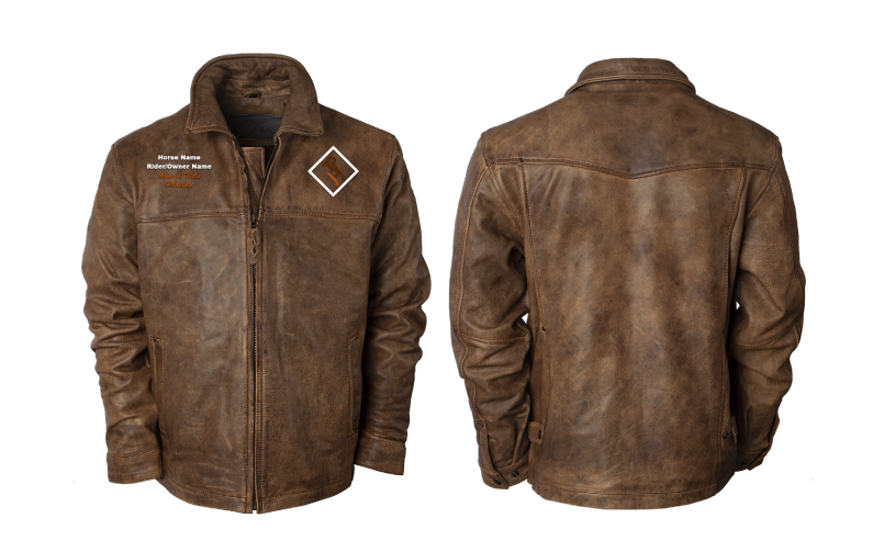Ladies Rifleman Chestnut Leather Jacket