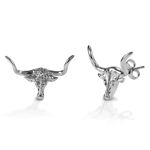 Kelly Herd Single Stone Horseshoe Earrings