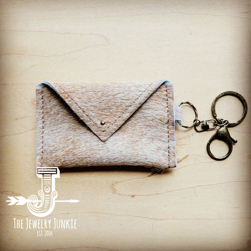 JJ Sierra Credit Card Wallet-Light Tan Hair on Hide 602s