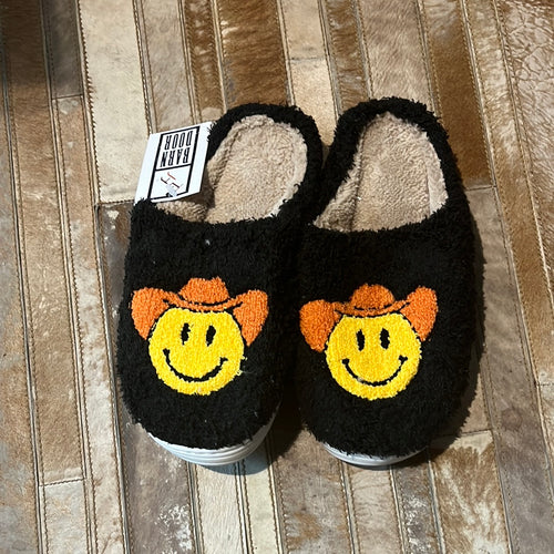 Smiley Cowgirl Slippers