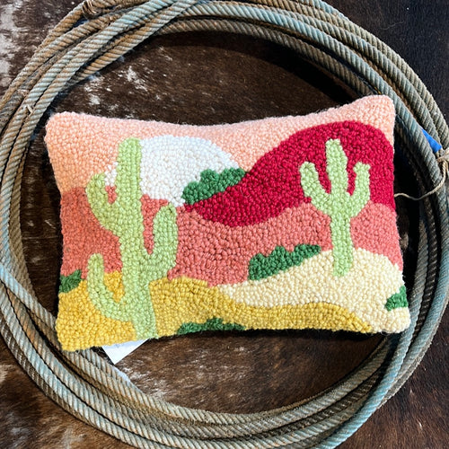 Cactus Sunset Hook Pillow