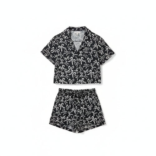 Black Bow PJ Set