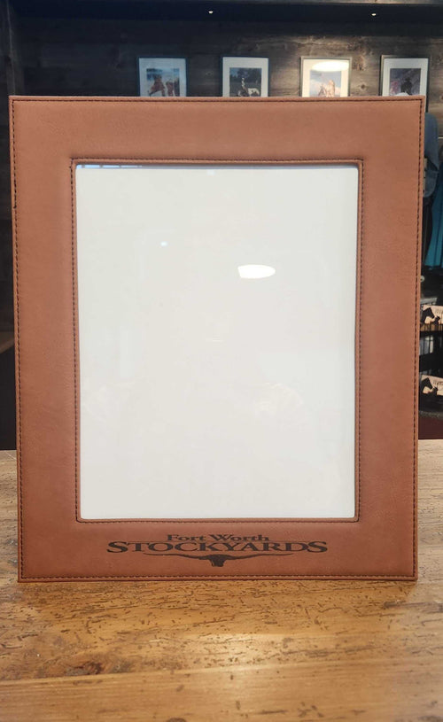 Leather Picture Frame - Stockyards 8x10 Chestnut