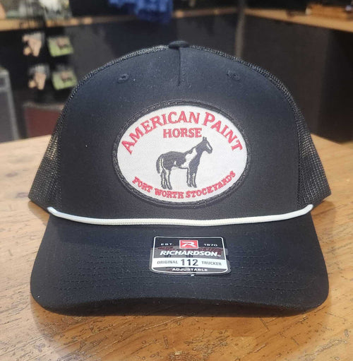 American Paint Horse Cap - Black
