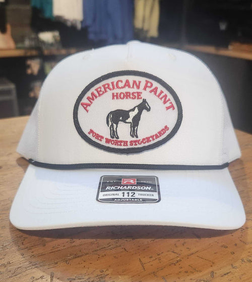 American Paint Horse Cap - White