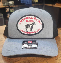 American Paint Horse Cap - Grey