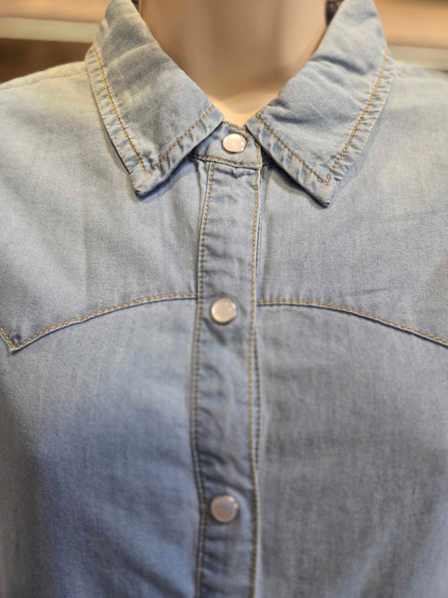 Dainty Denim Button Up