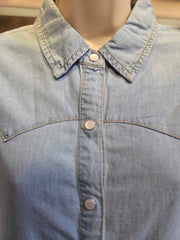 Dainty Denim Button Up