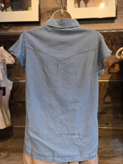 Dainty Denim Button Up