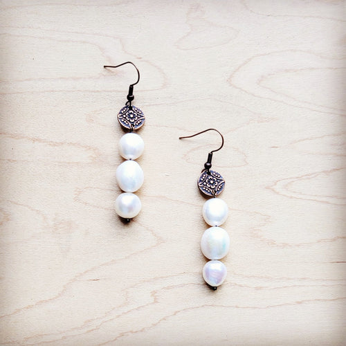JJ Genuine Freshwater Potatoe Pearl Earrings Wedding Collection 220i