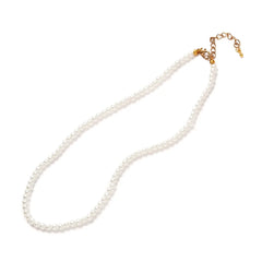 JJ Glass Pearl Collar Necklace 259v-3