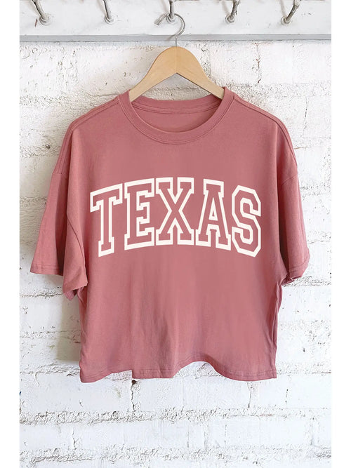 TEXAS Puff Cropped Tee