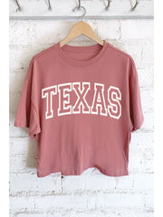 TEXAS Puff Cropped Tee