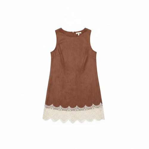 Suede & Lace Dress
