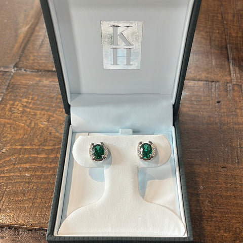 Kelly Herd Rose Gold and Silver Double Teardrop Earrings