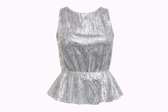 C&C - Silver Spur Glam Top Sequin