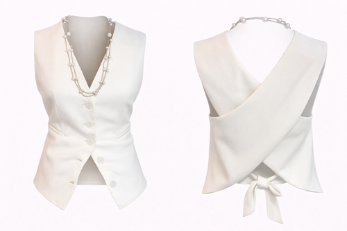 C&C - Built Different White Vest