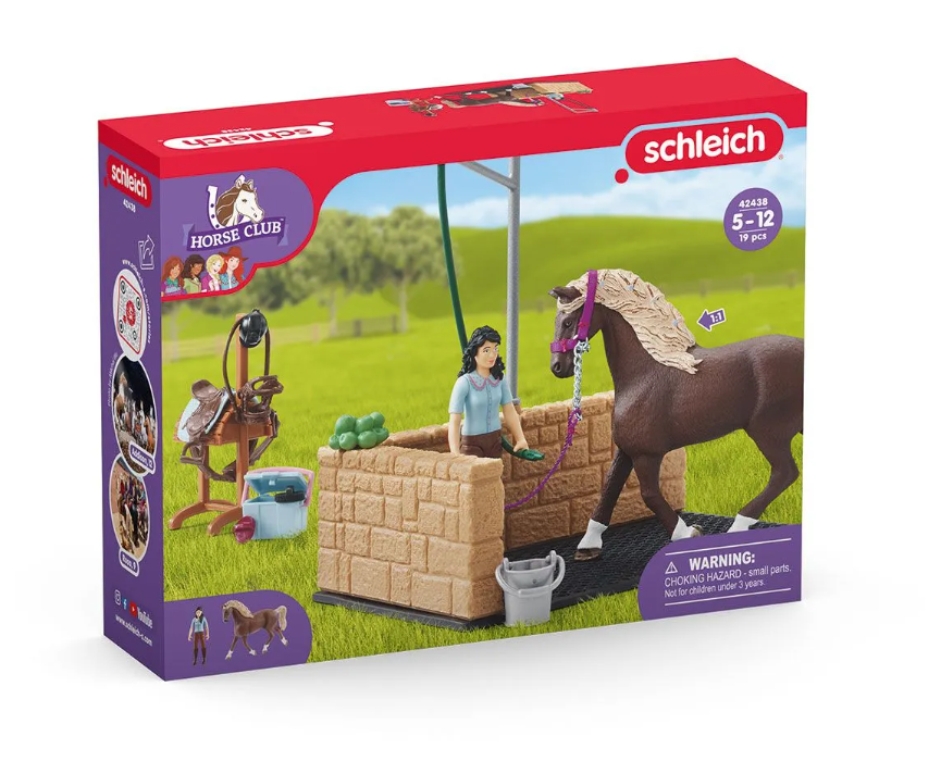 Schleich Washing Area with Horse