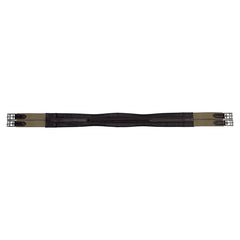 SS Triple-Layer Elastic Leather Girth with Fancy Stitching