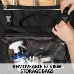 SS Dura-Tech® EZ-Store Hanging Grooming Organizer with Removable Bags