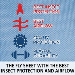SS Mosquito Mesh® II Attached Neck VTEK® Adjusta-Fit® Bellyband Fly Sheet 703 reviews