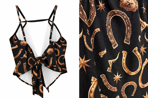 C&C - Western Charms Bandana Top