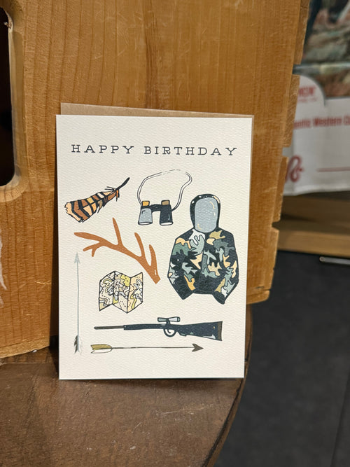 Happy Birthday Hunter- Blank Card