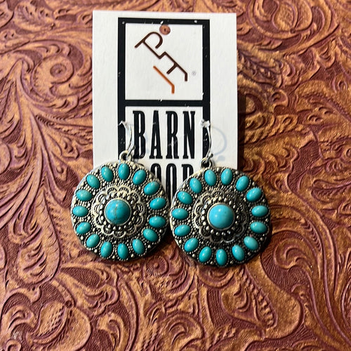 Burnished Concho Earrings