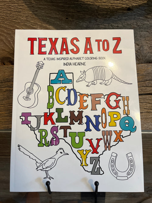 Texas A-Z Coloring Book