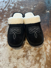 Western Boot Stitch Slippers