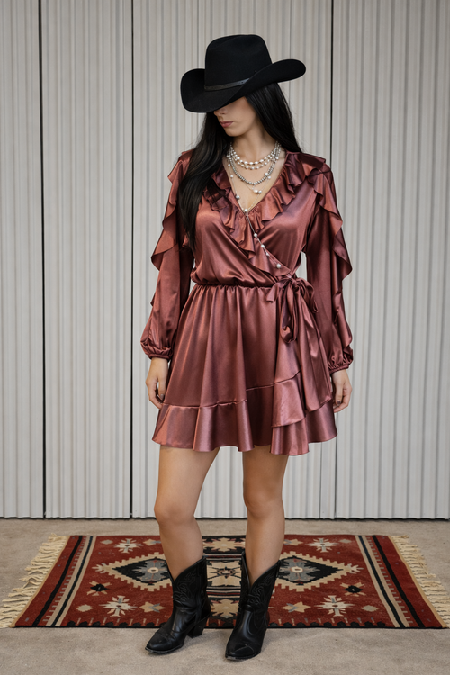 C&C - Espresso Martini Satin Dress