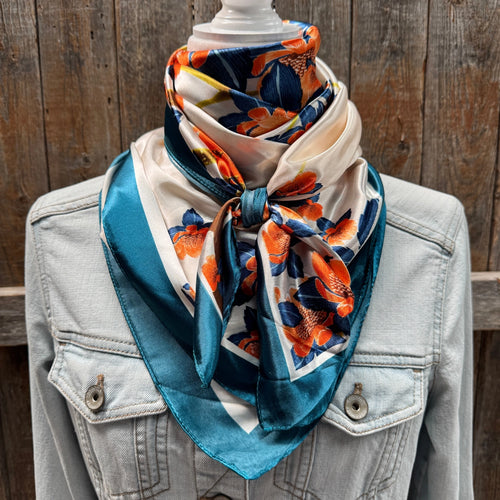 Wildrag - Blue & Orange Florals